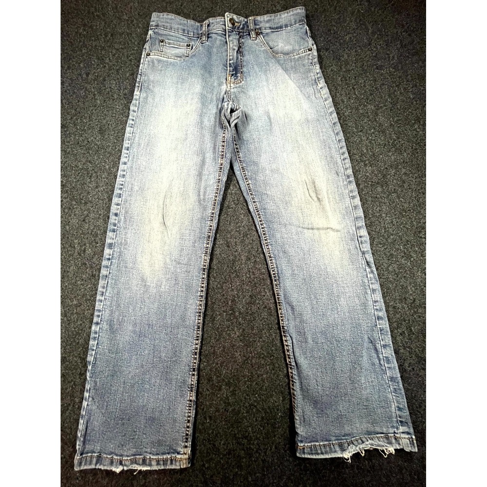 Y2K Urban Star Jeans Men's 32x30 Blue Denim Light Wash Stretch Grunge Streetwear